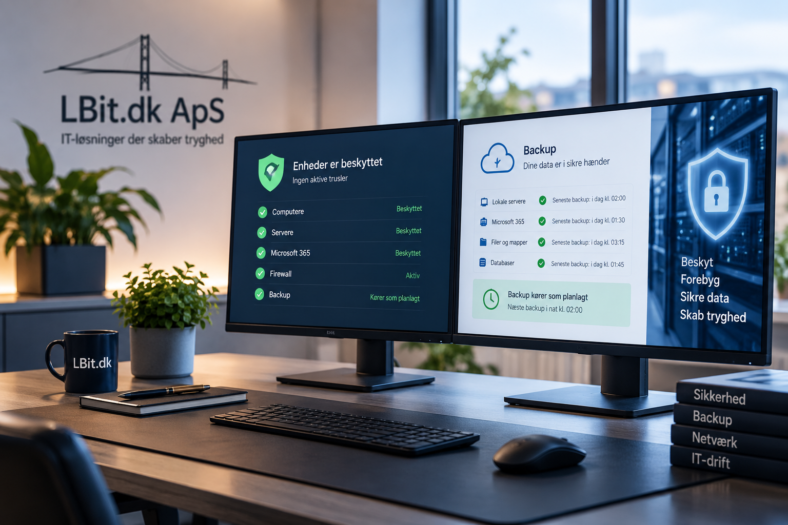Sikkerhed og backup til virksomheder