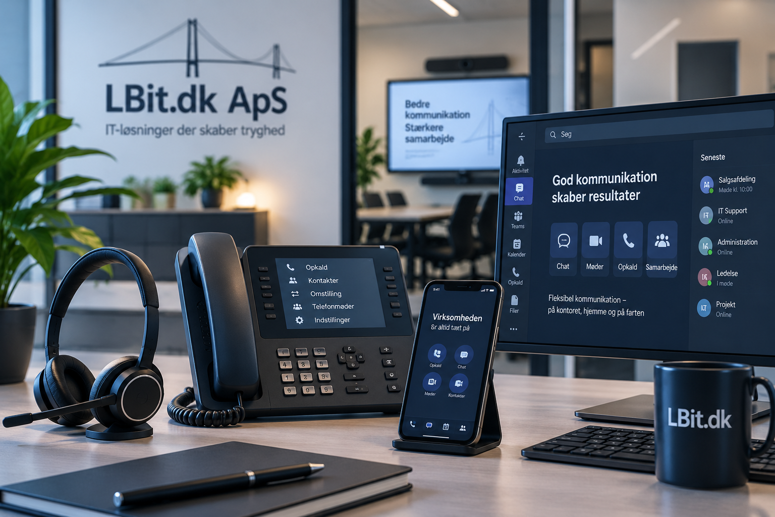 Telefoni og kommunikation til virksomheder